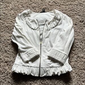 INC zip cardigan